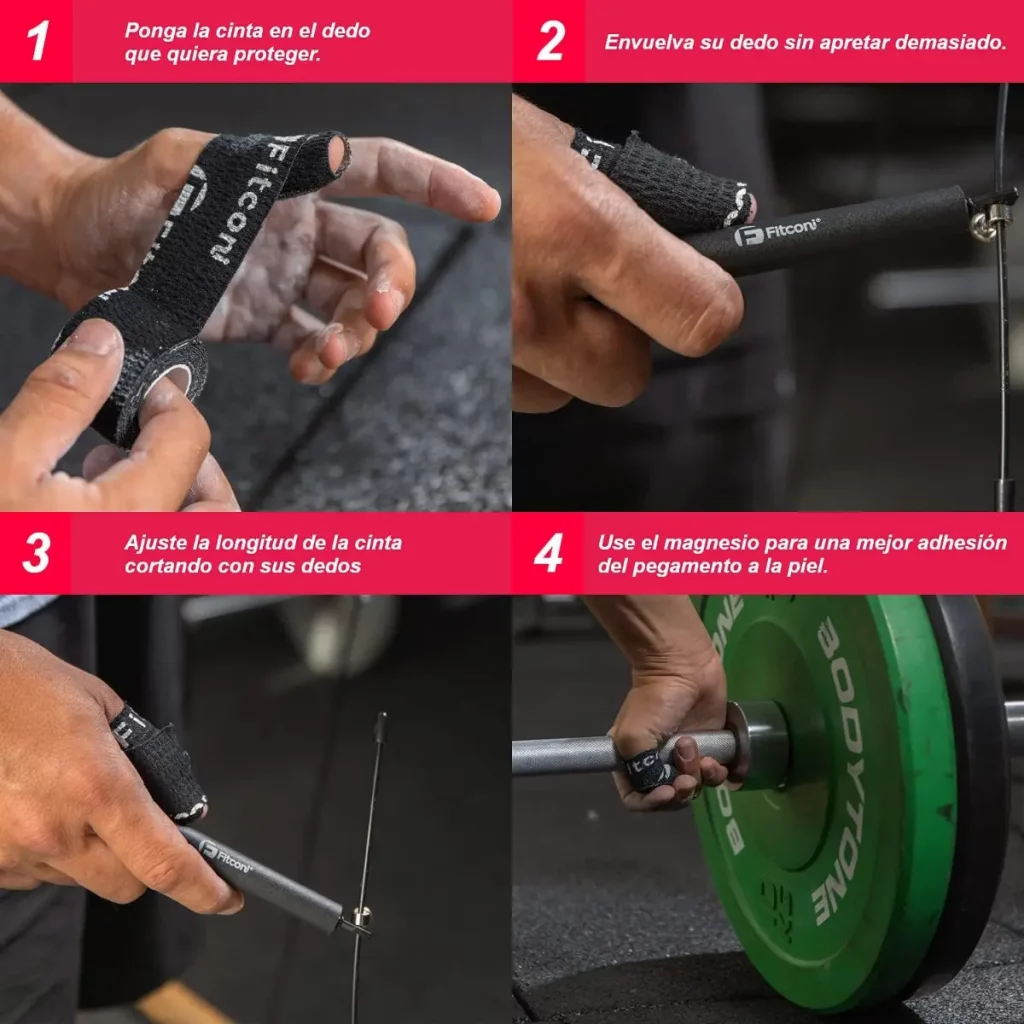 Tape de Crosstraining Fitconi para proteger tus manos en tus entrenamientos de Crosstraining